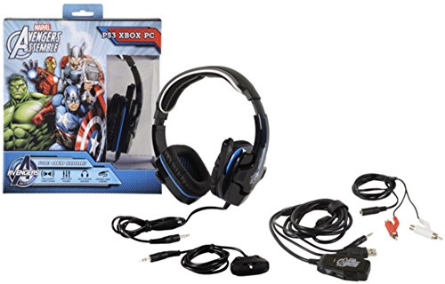 Indeca HS287 Binaural Diadema Negro, Azul Auricular con micrófono - Auriculares con micrófono (PC/Juegos, Binaural, Diadema, Negro, Azul, PS3/PC/Xbox, Alámbrico)