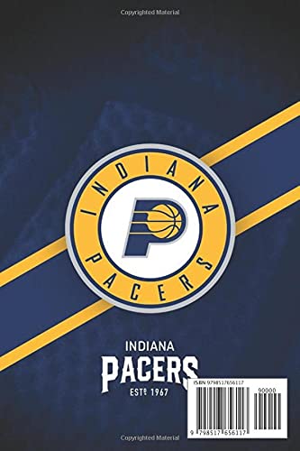 Indiana Pacers NBA Basketball Trivia Notebook: Notebook|Journal| Diary/ Lined - Size 6x9 Inches 100 Pages