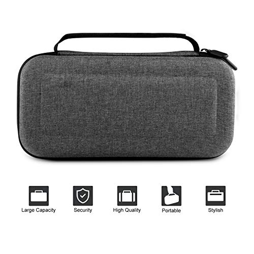 innoAura 11 en 1 Kit accesorios para NS Switch, con funda de transporte, Estuche De Juegos, funda de TPU, fundas para controles Joycon, tapas para Joystick y protector de pantalla