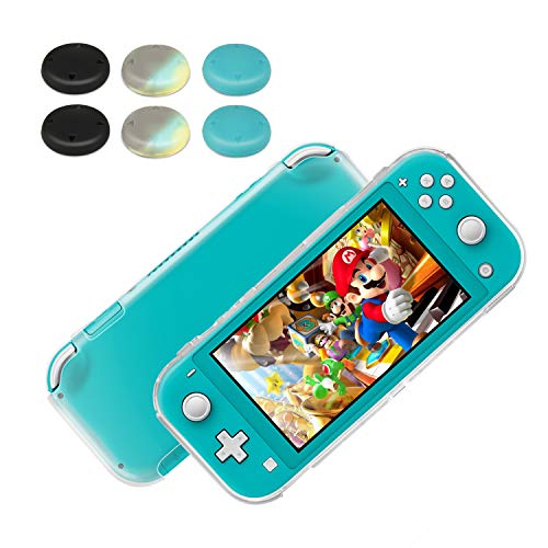 innoAura Kit de Accesorios para NS Switch Lite, incluye Funda con 8 Tarjetas de Juego, Funda de TPU, 2 Protectores de Pantalla de Vidrio Templado para los Accesorios de Switch Lite