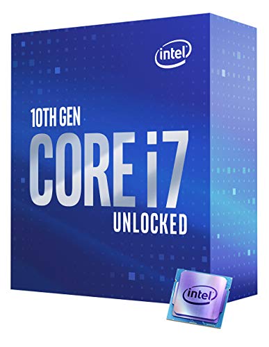 Intel Core i7-10700K - Procesador de sobremesa (8 núcleos hasta 5,1 GHz Desbloqueado LGA1200 (Intel 400 Series Chipset) 125W (BX8070110700K)
