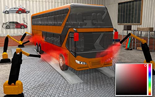 Inteligente Autobús Lavar Servicio 2019: Gasolinera Estacionamiento Y Conducción Simulador Juegos Gratis para niños