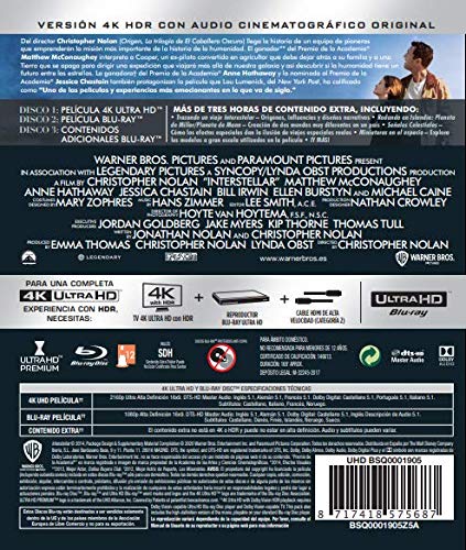 Interstellar 4k UHD [Blu-ray]