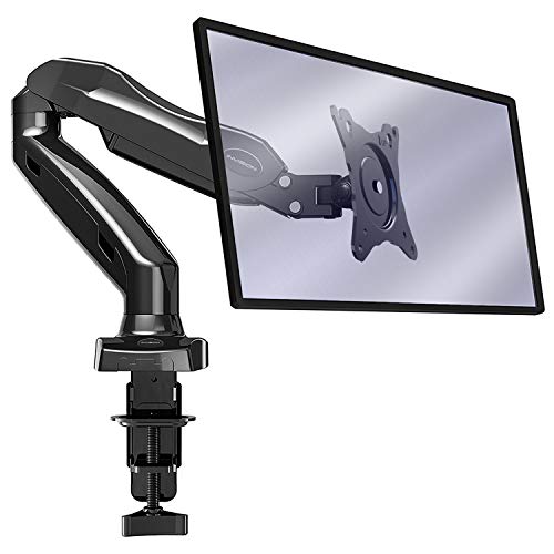 Invision Soporte Monitor de PC para Pantallas de 17-27" - Montaje Ergonómico de Escritorio de Brazo Ajustable en Altura con Giratorio y Inclinación - VESA 75mm y 100mm - Peso 2 kg a 6.5 kg (MX150)