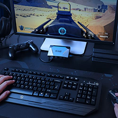 IOGEAR KeyMander 2 – 3Play - Adaptador para Teclado y ratón para 3 Consolas de Videojuegos (Compatible con PS4, Xbox Series X|S (o 2 Consolas y 1 PC)