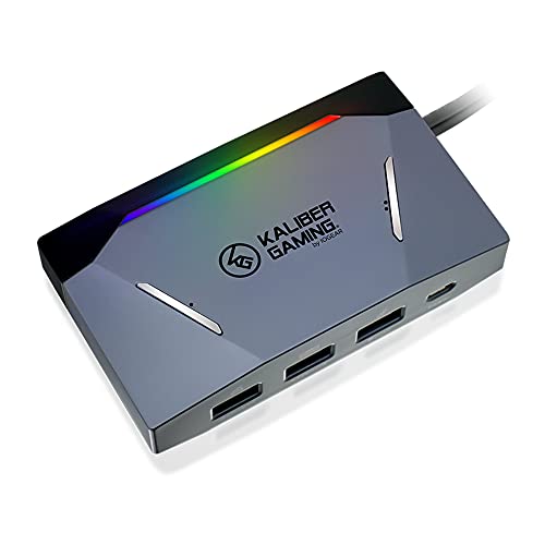 IOGEAR KeyMander 2 – 3Play - Adaptador para Teclado y ratón para 3 Consolas de Videojuegos (Compatible con PS4, Xbox Series X|S (o 2 Consolas y 1 PC)