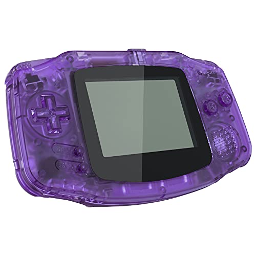 IPS Ready Upgraded eXtremeRate Carcasa para Gameboy Advance Funda Protector Placa Cubierta con Botones para GBA-Compatible con IPS & LCD Estándar-NO Incluye Consola&Pantalla IPS(Transparente Violeta)