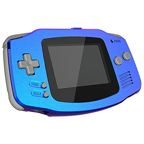 IPS Ready Upgraded eXtremeRate Carcasa para Gameboy Advance Funda Protector Placa Cubierta Shell con Botones para GBA-Compatible con IPS & LCD Estándar-NO Incluye Consola&Pantalla IPS(Azul a Violeta)