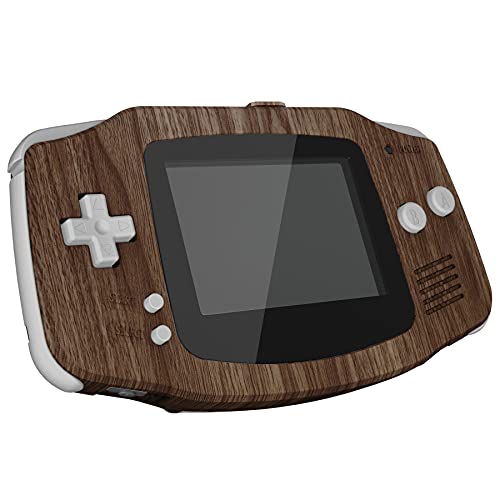 IPS Ready Upgraded eXtremeRate Carcasa para Gameboy Advance Funda Protector Placa Cubierta Shell con Botones para GBA-Compatible con IPS & LCD Estándar-NO Incluye Consola&Pantalla IPS(Grano de Madera)