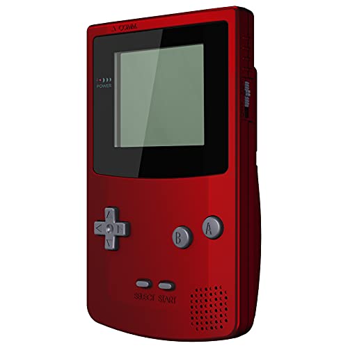 IPS Ready Upgraded eXtremeRate Carcasa para Gameboy Color Funda Protector Placa Cubierta Shell con Botones para GBC-Compatible con IPS V2 & LCD Estándar-NO Incluye Consola&Pantalla IPS(Rojo Escarlata)