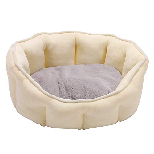 Iwinna 1 Pc Shell Shape Soft Pet Dog Cat Bed Kennel Sofa Cushion Pad Sleeping Mat for Small Medium Dogs