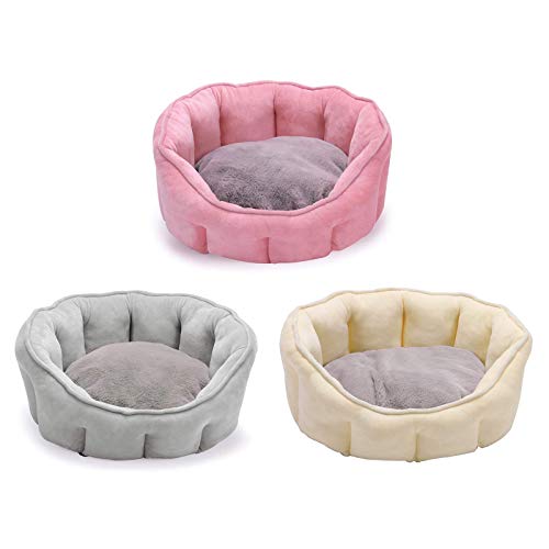 Iwinna 1 Pc Shell Shape Soft Pet Dog Cat Bed Kennel Sofa Cushion Pad Sleeping Mat for Small Medium Dogs