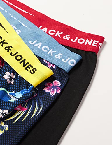 Jack & Jones Plus Jacflower Bird Trunks 3 Pack PS Bxer, Rosa, 5XL Grandes para Hombre