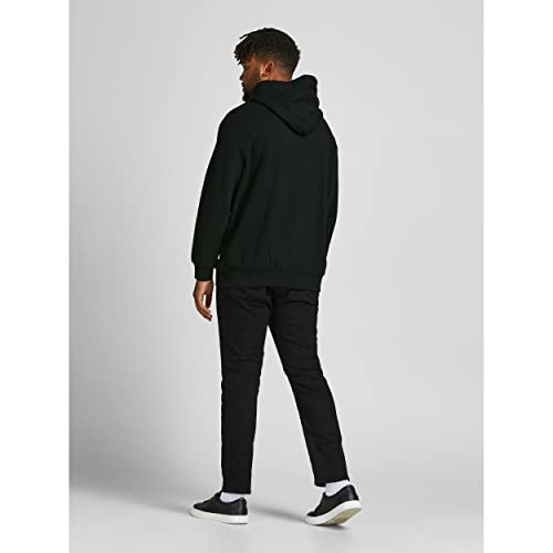 JACK & JONES PLUS JJECORP Logo Sweat Hood Noos PS suéter, Black, 5XL de los Hombres