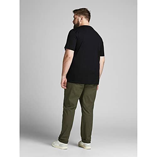 Jack & Jones Plus Jjecorp Logo tee SS O-Neck Noos PS Camiseta, Negro/Estampado: Play, 6XL para Hombre