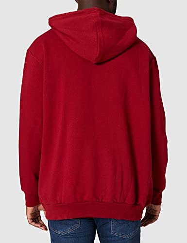 JACK & JONES PLUS JJELOGO Sweat Hood 2 Col 21/22 Noos PS Sudadera, Red Dahlia, 4XL Grandes para Hombre