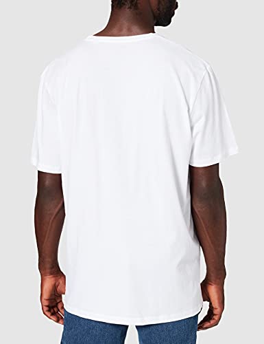 JACK&JONES PLUS JJSOLDIER Logo tee SS Crew Neck PS Camiseta, Blanco, 4XL para Hombre