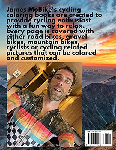 James MoBike's Cycling Coloring Book: LAURENS TEN DAM: 16-YEAR WORLD TOUR CYCLING PRO, GRAVEL RACE CHAMPION EDITION