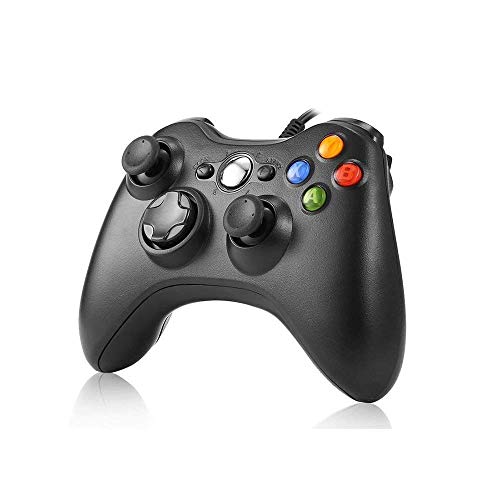 JAMSWALL Xbox 360 Mando de Gamepad, Controlador Mando USB de Xbox 360 Compatible para Windows XP/7/8/10