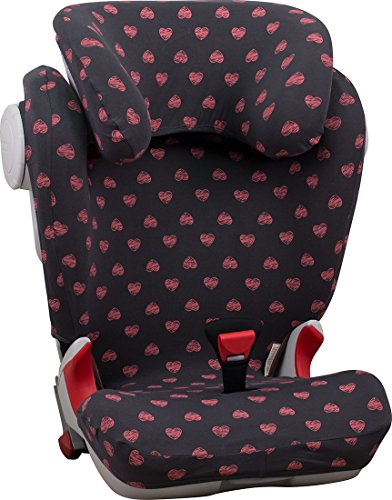 JANABEBE Funda para Romer Kidfix II XP SICT (FLUOR HEART, CON OJAL)