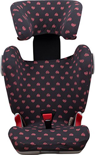 JANABEBE Funda para Romer Kidfix II XP SICT (FLUOR HEART, CON OJAL)