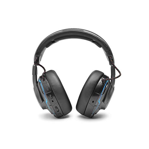 JBL Quantum ONE Auriculares para gamers con tecnología QuantumSPHERE 360 y sensor de movimiento de cabeza, diseño llamativo, compatible con PC, Playstation y Xbox (negro)