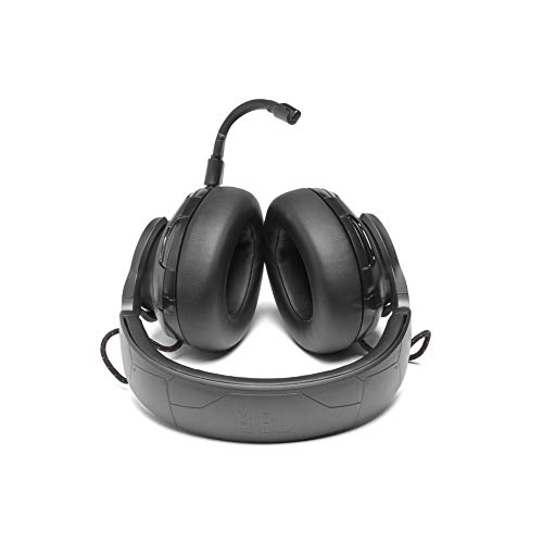 JBL Quantum ONE Auriculares para gamers con tecnología QuantumSPHERE 360 y sensor de movimiento de cabeza, diseño llamativo, compatible con PC, Playstation y Xbox (negro)