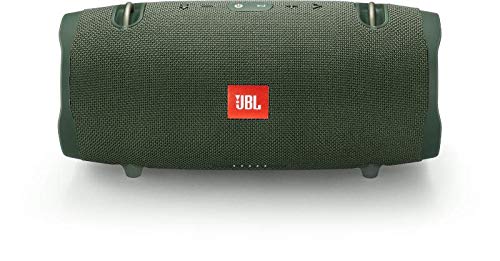 JBL Xtreme 2 - Altavoz Bluetooth portátil resistente al agua (IPX7) con manos libres y radiador de bajos JBL, JBL Connect+, batería 15h, verde