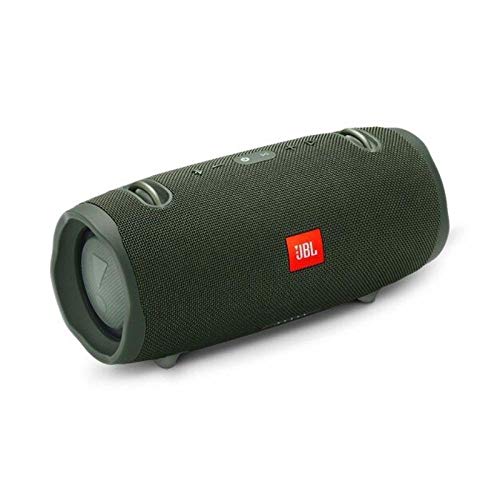 JBL Xtreme 2 - Altavoz Bluetooth portátil resistente al agua (IPX7) con manos libres y radiador de bajos JBL, JBL Connect+, batería 15h, verde