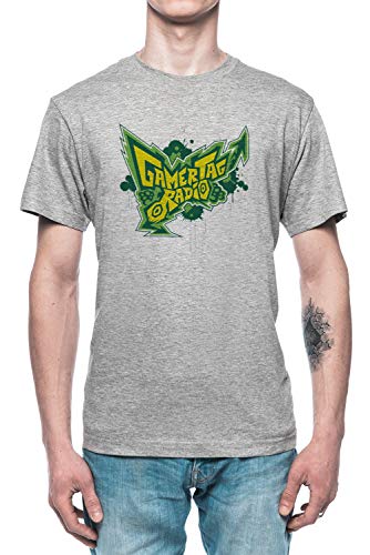 Jet Set Gamertag - Gamertag Radio Hombre Camiseta tee Gris Men's Grey T-Shirt