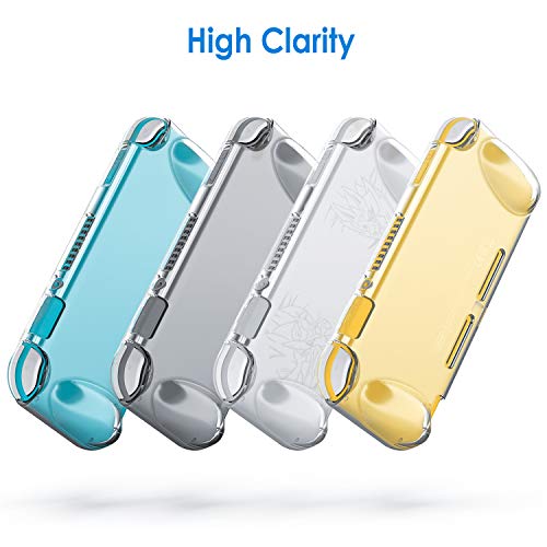 JETech Funda Compatible Nintendo Switch Lite 2019, Carcasa de Protección, Anti-Choques/Arañazo (Transparente)