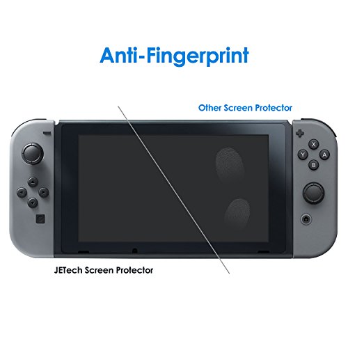 JETech Protector de Pantalla para Nintendo Switch 2017, Cristal Vidrio Templado, 2 Unidades