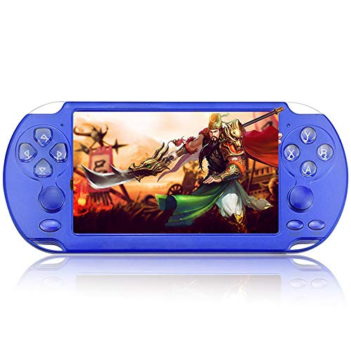 Jiaji Reproductor de consolas de juegos portátil PSP de 8 GB incorporado 10000 juegos, consola de juegos portátil con pantalla de 5.1 pulgadas para niños y adultos