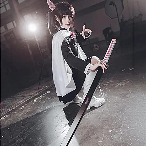 JIANM Demon Slayer Sword Cheap, Demon Slayer Cosplay Tsuyuri Kanao, Anime Sword in Toys & Games, Demon Slayer, One Piece, Kimetsu No Yaiba Sword para niños, 104 cm