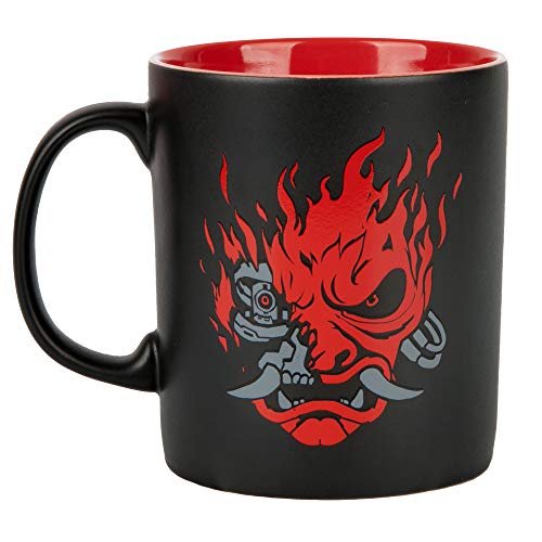 JINX Cyberpunk 2077 Samurai Logo Taza de café de cerámica, 325 ml (JX10781)