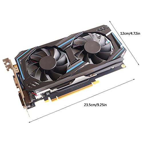 Jiushiwwwan Portable GTX 550 Ti PCi-e 2.0 Tarjeta gráfica discreta 6GB DDR5 192 bit Compatible con HDMI para Tarjeta gráfica de Reproductor Profesional