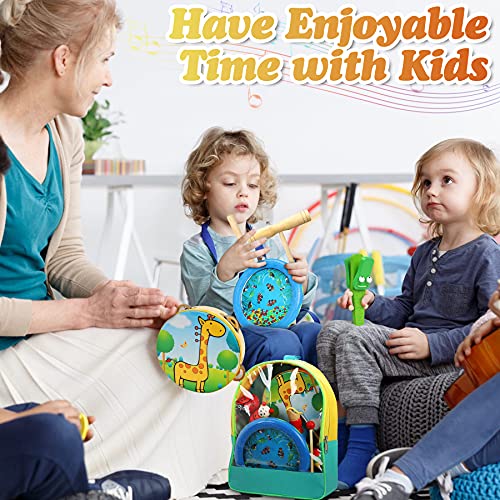 Jojoin 24 Pcs Juguetes Instrumentos Musicales, 12 Tipos de Juguetes de Instrumentos, Instrumentos Musicales Madera, Educativo Musical para Bebés, Regalos para Niños de Navidad y Cumpleaños etc.
