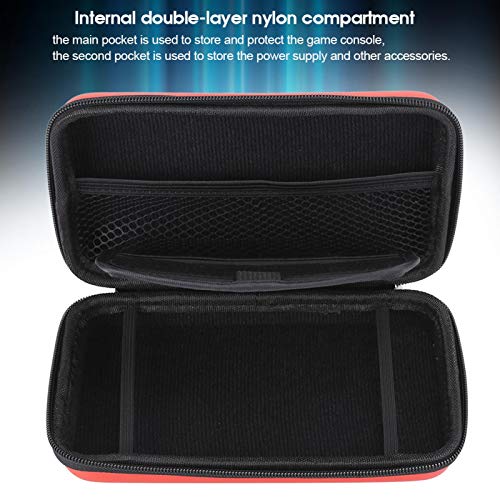 Jopwkuin Bolsa Protectora de Consola de Juegos de Gran versatilidad Bolsa de Consola de Juegos, para máquina de Juegos 3Ds Ll / 3Ds, para Consola de Juegos 3ds XL(Rojo)