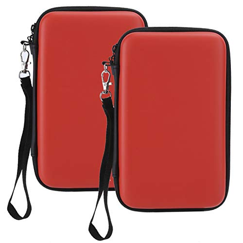 Jopwkuin Bolsa Protectora de Consola de Juegos de Gran versatilidad Bolsa de Consola de Juegos, para máquina de Juegos 3Ds Ll / 3Ds, para Consola de Juegos 3ds XL(Rojo)