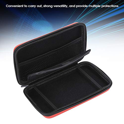 Jopwkuin Bolsa Protectora de Consola de Juegos de Gran versatilidad Bolsa de Consola de Juegos, para máquina de Juegos 3Ds Ll / 3Ds, para Consola de Juegos 3ds XL(Rojo)
