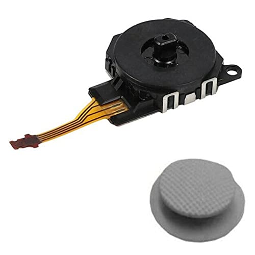 Joystick Analogico Compatible para Sony PSP 3000 Series (3001, 3002, 3003, 3004, 300X), PSP Street (E1000, E1001, E1002, E1003, E1004, E100X), Color Gris