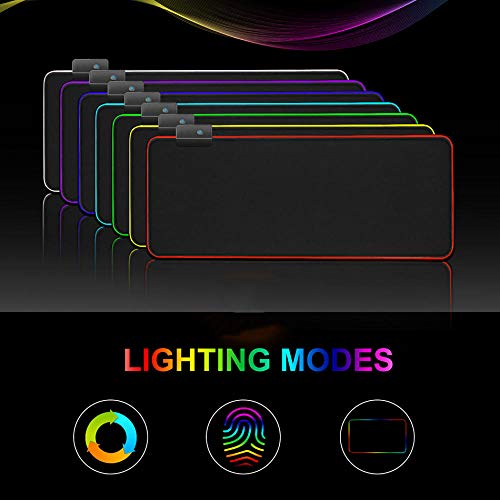 JRDNB Tappetini per il Mouse Anime Naruto Gaming RGB Alfombrilla De Ratón Grande Gamer Mousepad Retroiluminación LED Alfombrilla De Goma Antideslizante Alfombrilla De Teclado Escritorio-900 * 400 MM