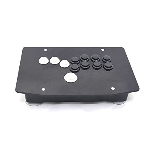 Juego Arcade RAC-J500B-P4 Todos los Botones Arcade Fight Stick Game Controller HitBox Joystick Fit para PS4 / PC Joystick (Color : White and Black)