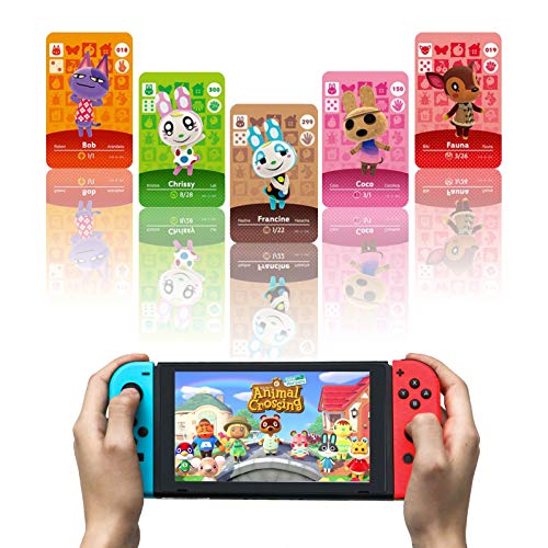 Juego de 36 tarjetas de juego Sanrio New Horizons ACNH NFC, compatibles con Switch/Lite, Wii U y 3DS con estuche de almacenamiento