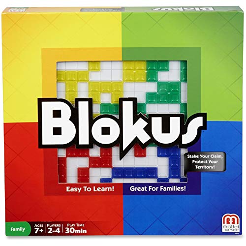 Juego de Cartas Blokus - Fácil de Aprender - 21 Piezas de Color por Jugador - Entretenido - Estrategia y Desafíos - Para Viajar - Para Toda la Familia