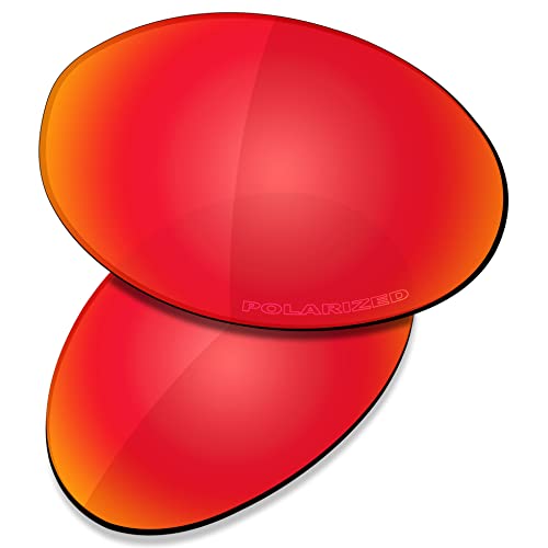 Juego de lentes de repuesto y de goma para gafas de sol Oakley Romeo 1, (Alta Defensa - Polarizada rojo fuego), Talla única