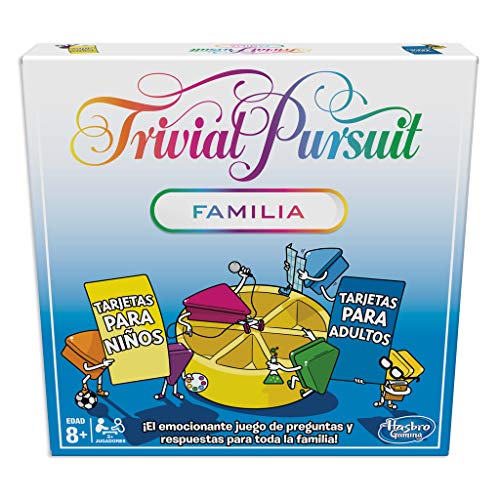 Juego de mesa Trivial Pursuit edición familiar, Trivia para la noche de juegos familiares, a partir de los 8 años