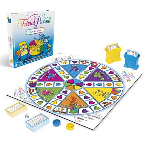 Juego de mesa Trivial Pursuit edición familiar, Trivia para la noche de juegos familiares, a partir de los 8 años