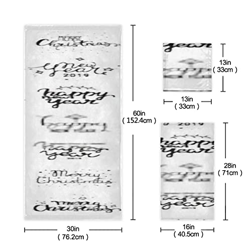 Juego de toallas de 3 piezas, Navidad Año Nuevo Giant Vector Collection Juegos de toallas de baño, 1 toalla de baño, 1 toallita, 1 toalla de mano, multifunción suave para el hogar, cocina, hotel, gim