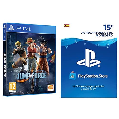 Jump Force - Edición Estándar & Sony, PlayStation - Tarjeta Prepago PSN 15€